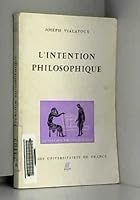 L'intention philosophique B003B19Z9M Book Cover