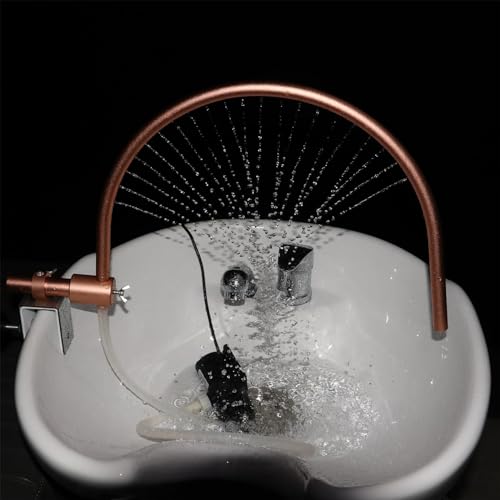 FAcoLL Cabezal de circulación de Agua para Grifo de Lavabo de SPA, Cabezal de Marco de SPA, Equipo de SPA, Cascada Ajustable, champú para Lavado de Cama, peluquería, Cuidado del Cuero cabelludo