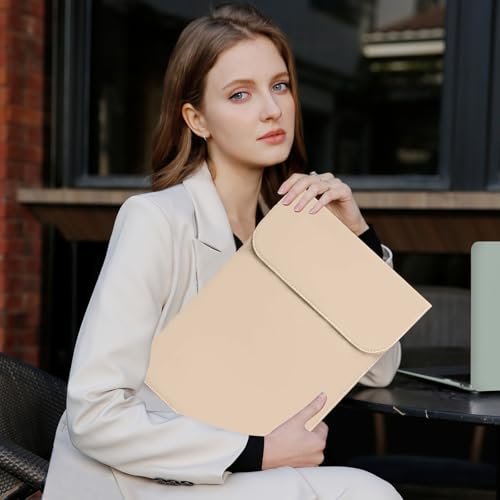 Mosiso MO-13PM-FLAP-FSLEATHER-APT Laptop Sleeve Compatible With Macbook Air 13 M3 A3113 M2 A2681 M1 A2337 A2179 A1932/Pro 13 M2 M1 A2338 A2251 A2289 A2159 A1989 A1706 A1708, Faux Suede Leather Case thumb #5