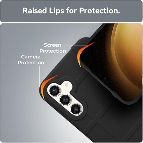 Image of Amazon Basics Shockproof Back Case Cover for Samsung Galaxy S23 Pro 5G | 360 Degree Protection | Slim Protective Case | Anti-Scratch Tough TPU Case for Samsung Galaxy S23 Pro 5G (Black)
