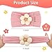 CAVETEE 6 PCS Flower Headband for Baby Girls, Cute Toddler Hair Band Soft & Elastic Hair Accessories for Girls