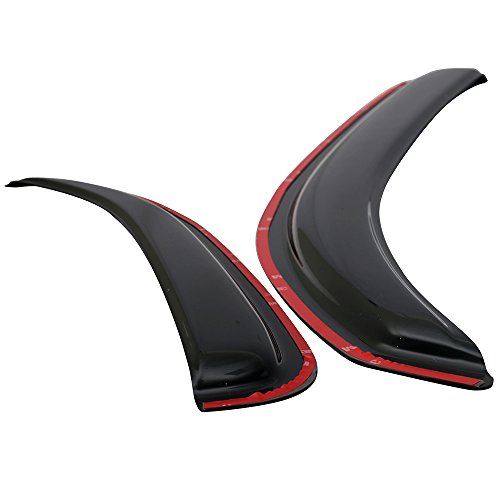 Window Visor Compatible With 2006-2011 Chevy Hhr 4Door, Acrylic In-Channel Smoke Tinted 4Pcs Sun Rain Shade Guard Wind Vent Air Deflector By Ikon Motorsports, 2007 2008 2009 2010 #TOP3