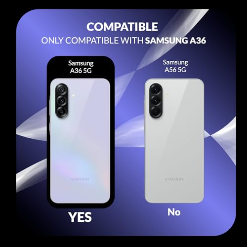 Image of Back Cover Case for Samsung Galaxy A36 5G | 360 Protection Mobile Phone Case | Mag-Safe | Camera Protection | Samsung Galaxy A36 Back Cover | Samsung Galaxy A 36 5+G - Black TPU + PC