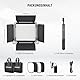 NEEWER 660 LED Videolicht Panel 2 Set mit Stativ/Faltbarer Diffusor: (2) Bi Farbe CRI96+ Videoleuchte Fotolicht mit Barndoor (2) 75 Lichtstativ für Fotografie Licht Video Studio Dauerlicht Filmlicht