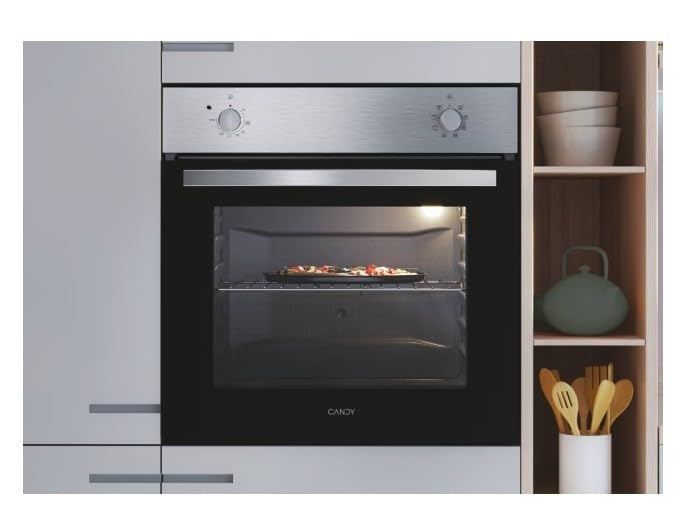 Candy FIDC X100IT Forno Elettrico Convenzionale, 70L, Classe A, Inox, 4 Funzioni, 59,5 x 59,5 x 56,8 cm