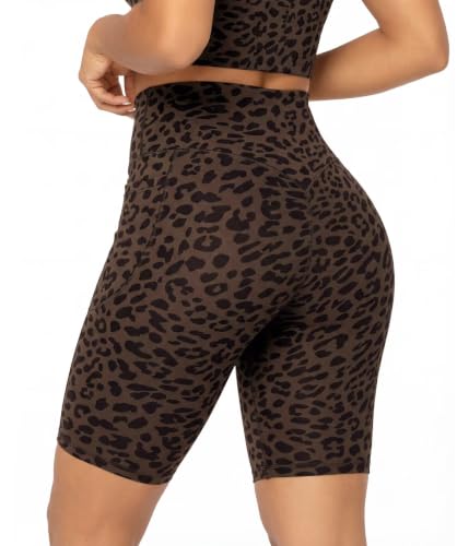 Image of Sunzel Women's No Front Seam Biker Shorts with Pockets, High Waist Tummy Control Yoga Workout Gym Bike Shorts