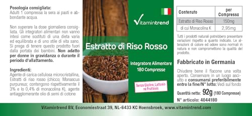 Roter Reis Kapseln – Roter Reis Extrakt Tabletten mit Monacolin K