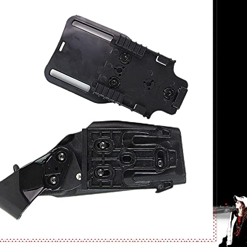 Quick Lock System Kit,Quick Release Accessory With Qls19 And Qls22 Adapter Base, Polymer Accessory With Locking Fork And Receiver Plate - Black - 2 Ps #TOP5