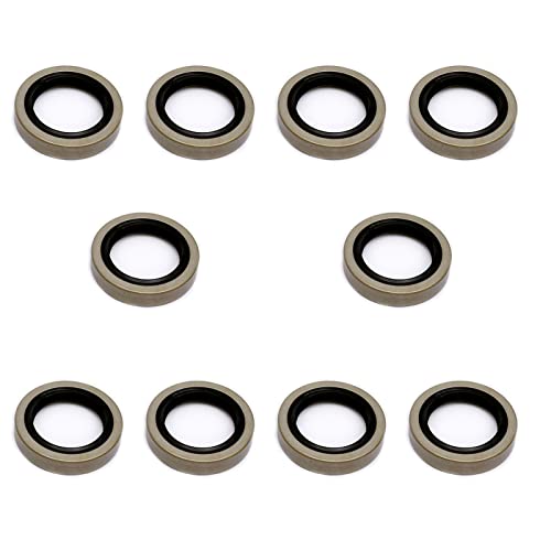 FKG Trailer Hub Wheel Grease Seal 171255TB 1.719'' X 2.565'' X 0.500'', Set of 10