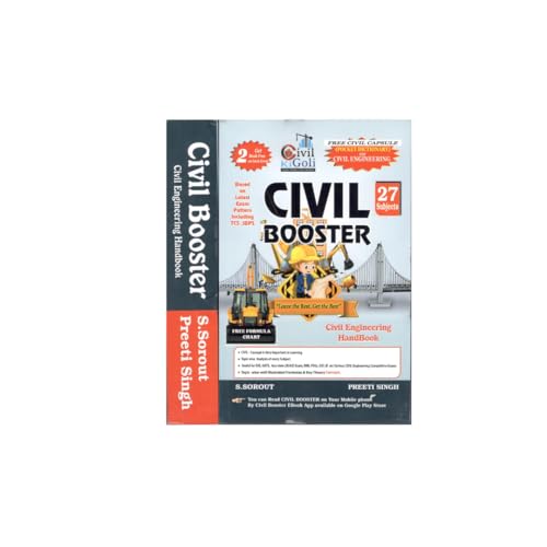 Image of CIVIL BOOSTER - Civil Ki Goli - Civil Engineering Handbook 24 Subjects - Free Formula Chart - With Civil Capsule Pocket Dictionary By S. Sorout - OCTOBER 2024 LATEST EDITION