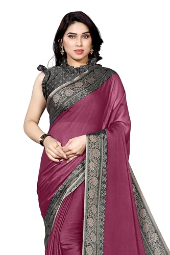 Image of MIRCHI FASHION Women Saree Ethnic Motif Print Chiffon | Breathable Lightweight Plain Weave Sari for Office and Daily Use (Available in 20 Designs)