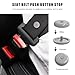 JNXIJ 10 Sets Seat Belt Button Stop, Snap-on Safety Belt Stopper Kit Prevent Buckle from Sliding Down, Plastic Seatbelt Stopper Button Interior Accessories for Cars Trucks SUVs (Gray)