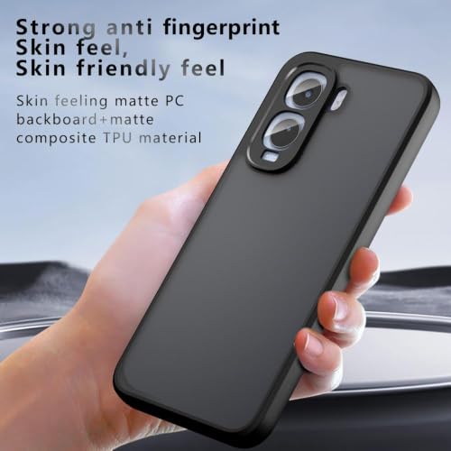 Image of Matte PC + TPU Back Cover Case for Vivo T5 Pro 5G, Black