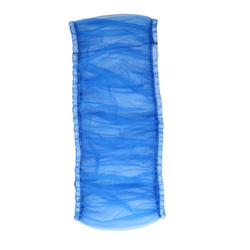 Image of Bird Cage Seed Catcher,Universal Ventilated Nylon Cage Cover,Large Size Bird Cage Mesh Protector for Round Square Cages (Blue)