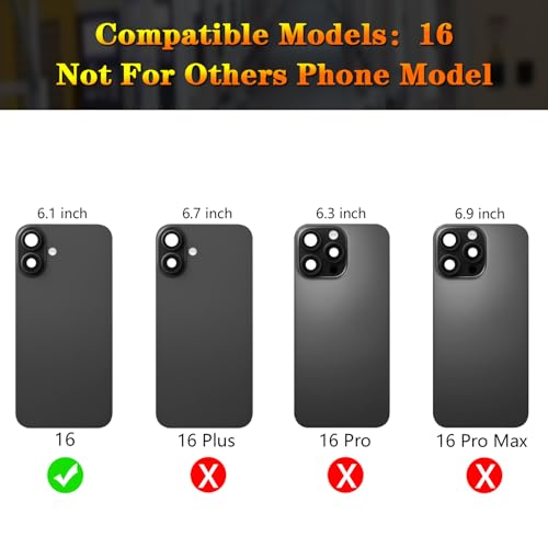 ReuWeu Back Cover Replacement Compatible with iPhone 16 All Carriers 6.1"(White) by ReuWeu - Used condition - Image 4