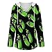 Zucchini-Courgettes Hoodies for Women V Neck Pullover Sweatshirts Long Sleeve Shirts Fashion Tops