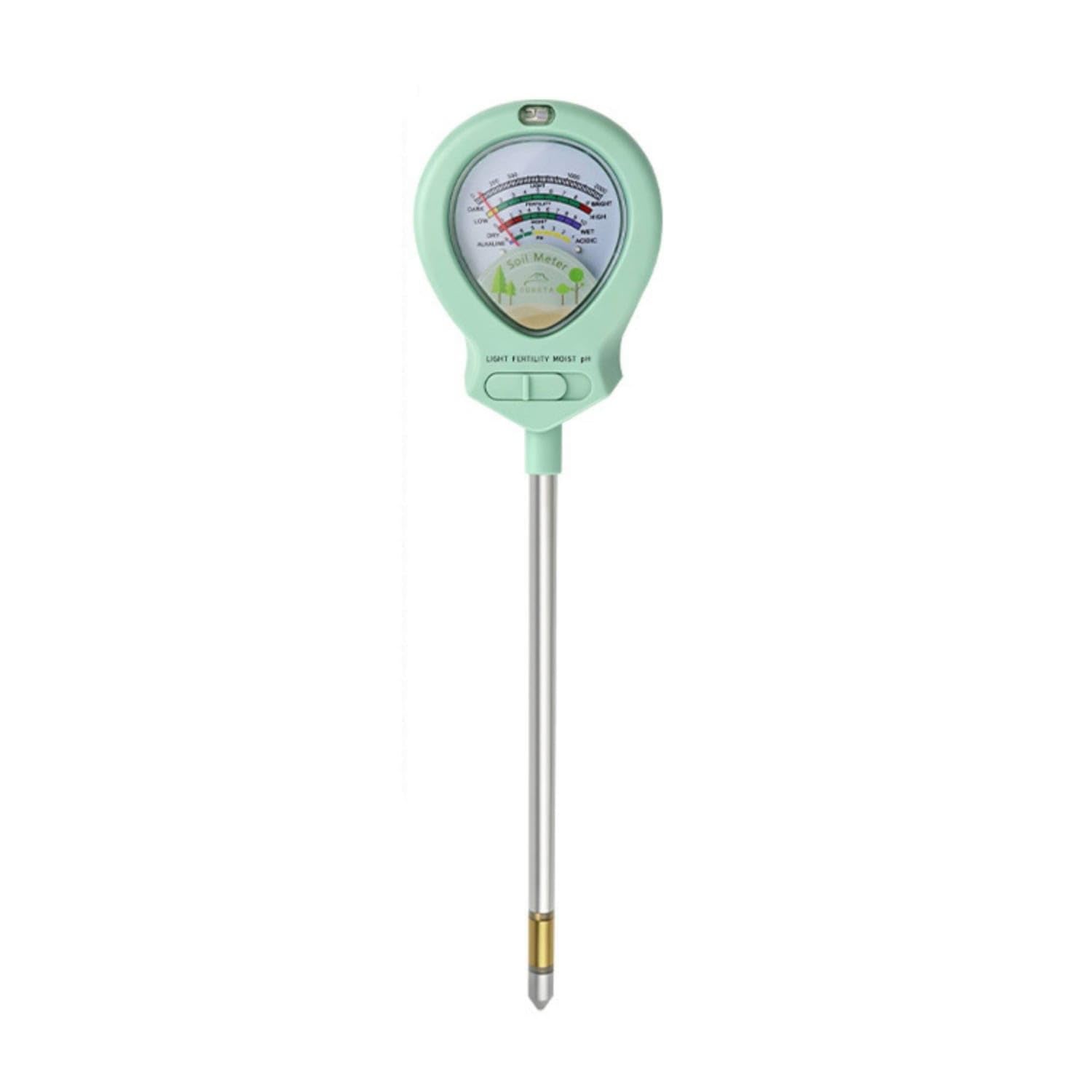 Battery-Non-Powered 4-in-1 Soil Tester Meter Selector Switch Soil Moisture pH Meter ABS Housing, 4-in-1 Soil Tester -|Moisture & pH Meters|Home & Garden-image-2
