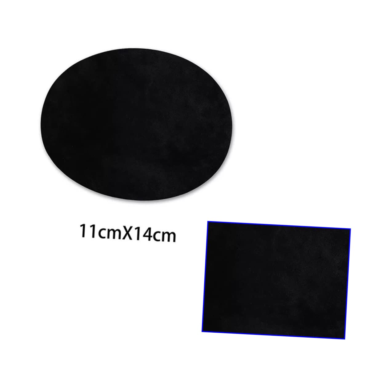 Lurrose 75stücke Suede Stoff Patches Für Kleidung Selbstklebende Ovalen Bügelflicken Für Jeans Sweater Und Applikationen Vielseitige Aufnäher Für Kreative Reparaturen Und