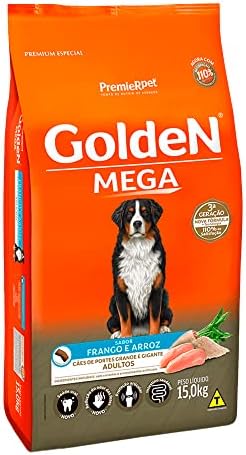 Ração Golden Mega para Cães Adultos de Raças Grandes Sabor Frango...