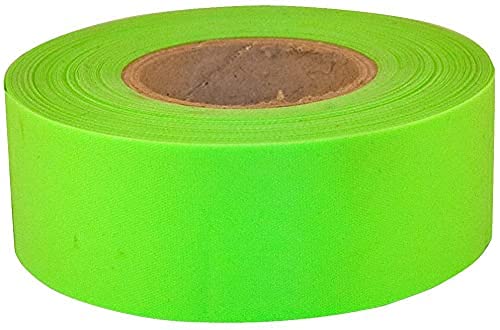 PS DIRECT PRODUCTS: Flagging Tape - Flo Lime - 1 3/16 inch x 150' Roll