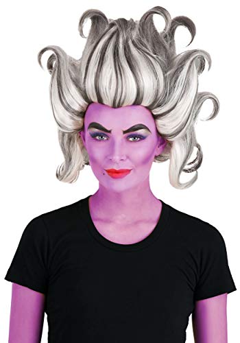 Fun Costumes Women's Wicked Sea Witch Wig | Purple Tentacle Queen Accessory for Adults | Highlight Ombre Cosplay Wig ST
