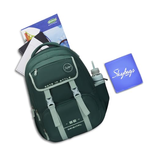 Image of Skybags Sizzler Pro 39L Casual Backpack for Boys & Girls with 3 Compartments & Adjustable Strap | Insulated Tiffin Pouch | Rain Cover | Aer-Zone Back Panel | Perfect for School & Travel - Unisex
