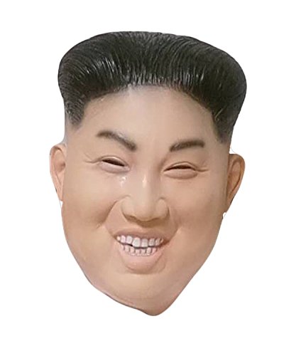 Laughing Kim Jong Un Mask , Korean Ruler , Rocketman, Latex, One Size, Adult, 14+