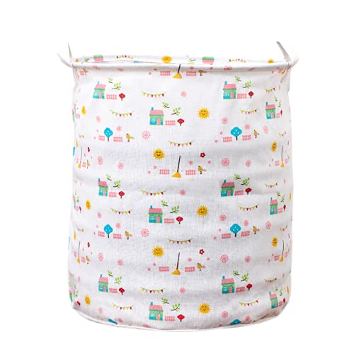 Cesto Organizador Dobrável Redondo Sustentação 37x43 Casa