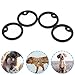 Garneck 4er Set Dog Tag Aus Silikon – Schwarz – Gummiring Für Hundemarken – Schützt Und Dämpft Geräusche Von Militärhund ID Tags