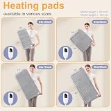 Heating Pad,Heated Blanket,Heating Pad for Back Neck,Silvergray,24x12In