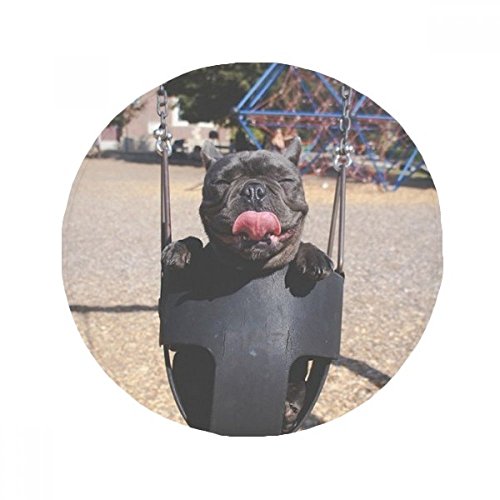Tapis bouledogue photo déco une idée cadeau originale ronde - 2