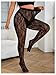WDIRARA Women's Plus Size Lace Mesh Sheer Tights High Waisted Stockings Pantyhose Black 3X-Large Plus