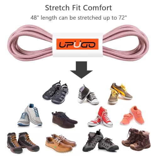 Image of UpUGo Elastic Shoe Laces, No Tie Shoe Laces for All Ages, One Size Fit All