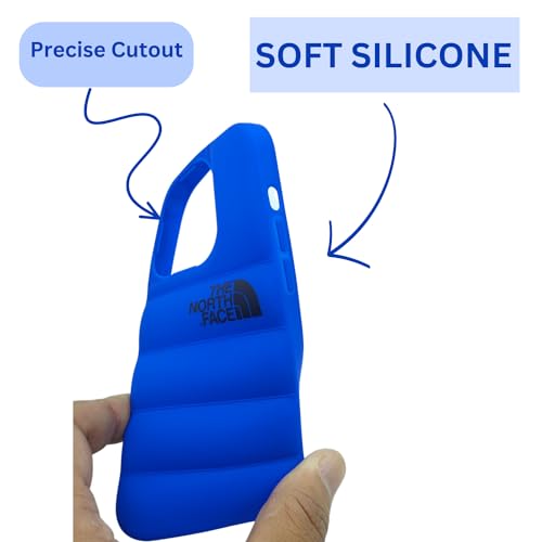 Image of BWOGUE Cool Puffer Case for iPhone 14Pro Max,Full Body Protection Phone Cover /Case for iPhone 14pro max, Shockproof Protective Silicone Cover for iPhone 14pro max Cover -iPhone 14 Pro Max, Blue