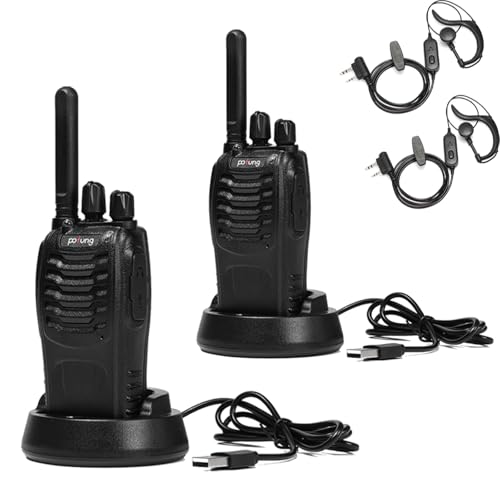 Walkie Talkie Profesional Pofung PT88E,PMR446 Licencia...