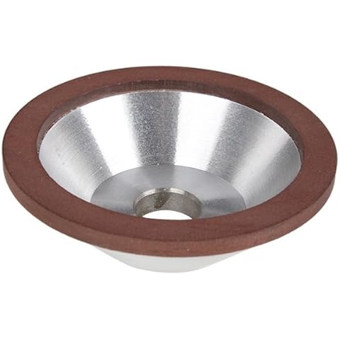 szzijia 4-Inch 100mm Grit 180 Diamond Coated Concave Cup Shaped Grinding Wheel For Carbide Metal Cover