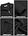 COOFANDY Men's Casual Quarter Zipper Pullover Waffle Quilted Sweatshirt Winter Long Sleeve Lightweight Polo Sweatshirts Black