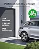 VEVOR Level 2 EV Charger, 32 Amp Adjustable Current, 240V Electric Vehicle Portable Charger with 25 ft Charging Cable, NEMA 14-50P Plug, LCD Display, Plug-in Home Car Charging Station for SAE J1772 EV