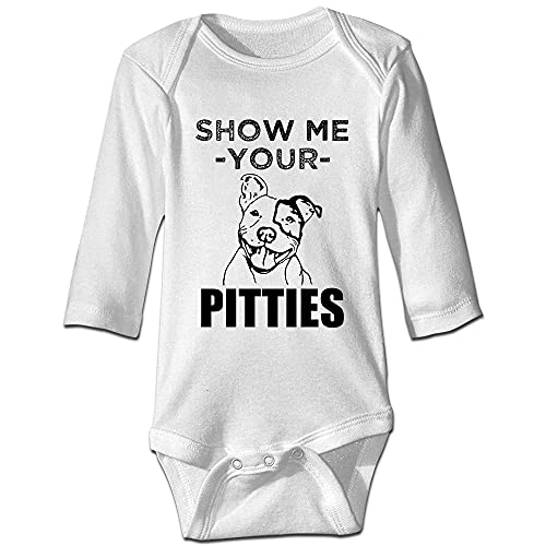 DOQOSESHY Show Me Your Pitties Pitbull Baby Climbing 0-24 Months Bodysuit