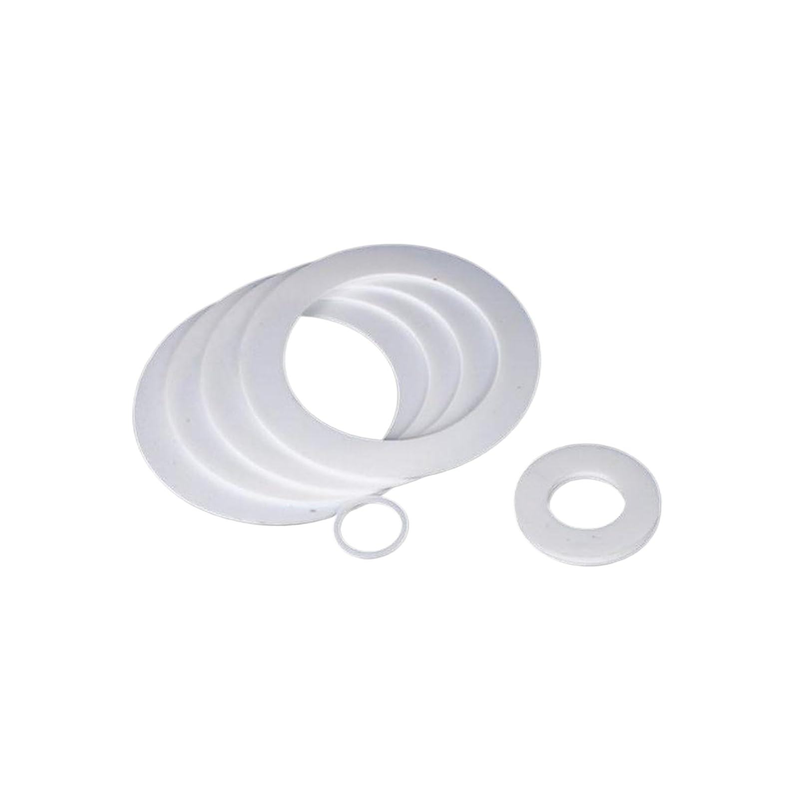 Podkładki płaskie PTFE | 1 szt. 273 mm OD 329 mm ID 3 mm grube białe szczeliny kołnierzowe (1124x1020x3mm)