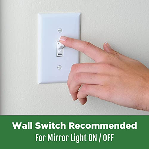 Poplar Home Products LED Vanity Bathroom Mirror 36 x 24 in. Wall