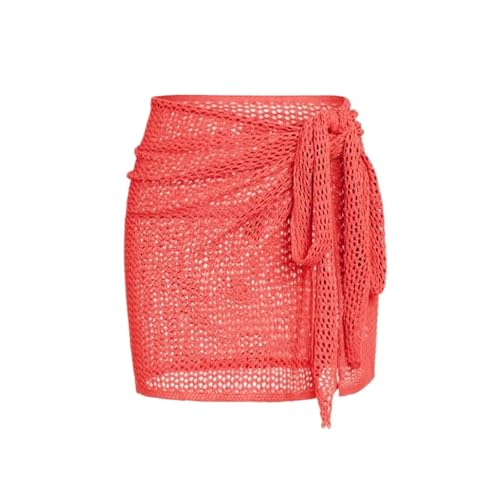Chemise de plage pour l'été tricotée rouge pastèque pour vos vacances