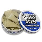 Smokey Mountain Caffeinated Pouches - Arctic Mint - Tobacco Free and Nicotine Free - 1 Can - 15 Pouches Per Can