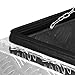 ARKSEN 24 Inch Heavy Duty Aluminum Bar Tread Tool Underbody Box, Waterproof Square Truck Storage Organizer Chest for Pick Up Truck Bed, RV Trailer with T-Handle Lock and Keys - Silver