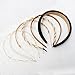 naibirdr 6PCS Different Designs Headbands for Women Gold Metal Hairband,Cute Pearl Hair Bands for Girls,Twisted Head Band,Black Padded Head Bands Set…
