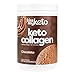 Kiss My Keto Protein Powder - Keto Collagen Supplement, Grassfed Collagen Peptides & MCT Oil Powder, Low Carb Keto Shake or Keto Coffee Creamer for Ketogenic Diets, 25 Servings (Chocolate)