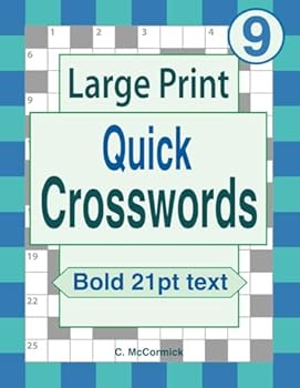 Paperback Large Print Quick Crosswords Volume 9 Book