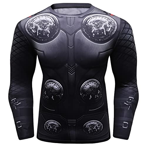Cody Lundin Herren Flexibles Outdoor-Fitness-Langarmshirt Enge, schlanke Bodybuilding-Langarmhemden für Männer (Farbe d, XL) Cover