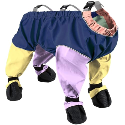 Botas con Tirantes para Perros, Impermeables, con Protector de Patas, Suaves, Ajustables, para Caminar al Aire Libre en días de Nieve (Tallas).