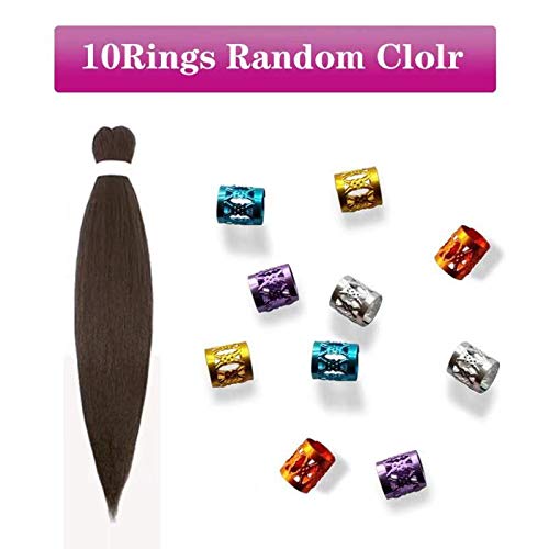 Pre-Stretched Braiding Hair Easy Braid Professional Itch Free Synthetic Fiber Corchet Braids Yaki Texture Hair (8Packs #4) #TOP5
